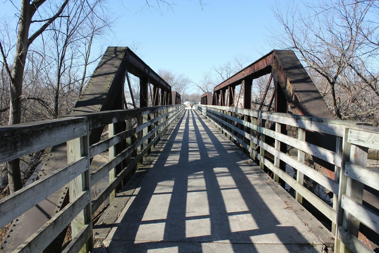 Looking west